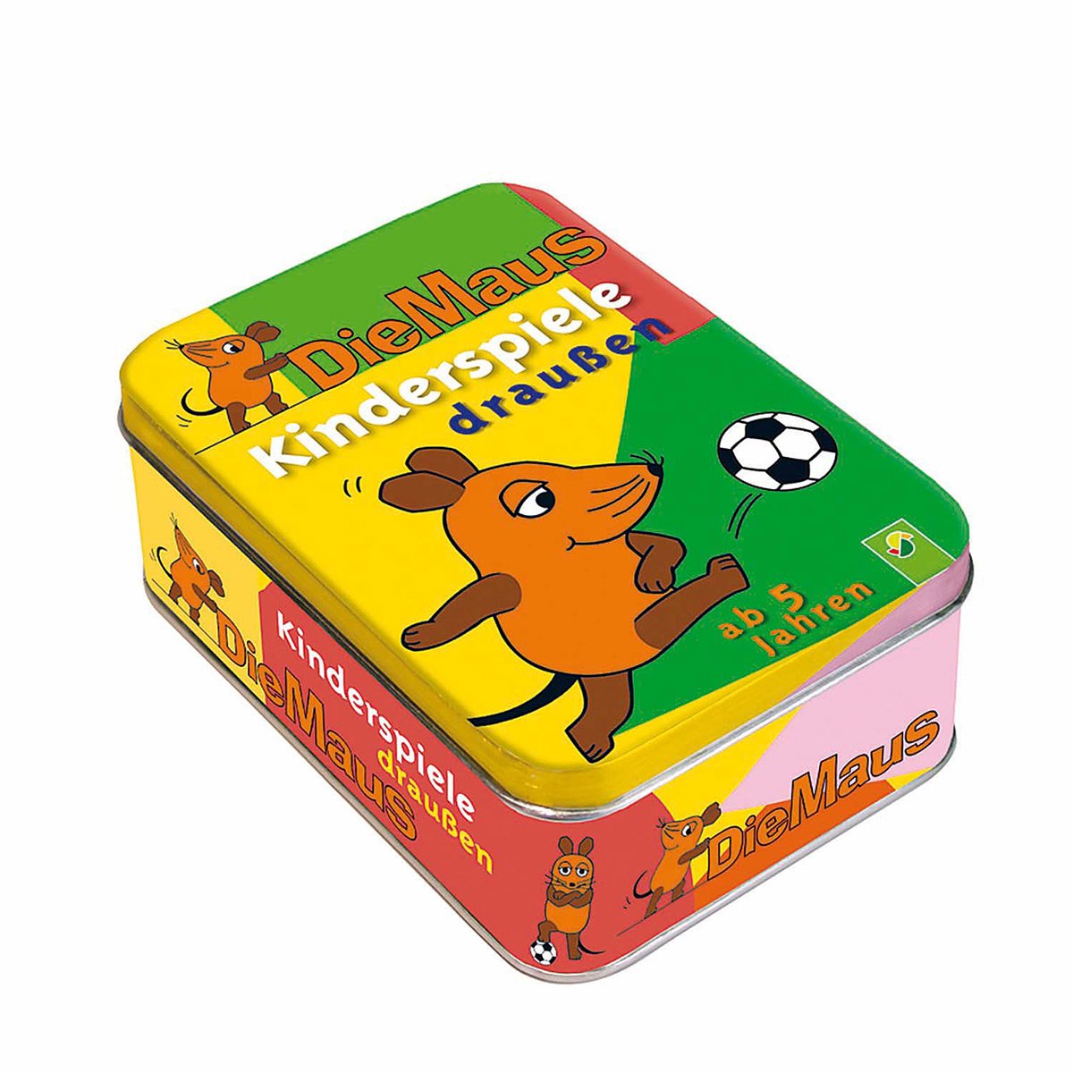 Die Maus. Kinderspiele draußen (ab 5 Jahren) Metallbox mit 50 Activity-Karten Books