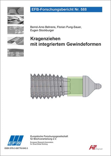 Kragenziehen mit integriertem Gewindeformen (EFB-Forschungsbericht) Business & Technology