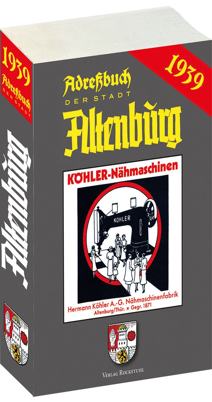 Adressbuch | Einwohnerbuch der Stadt ALTENBURG 1939 in THÜRINGEN Leisure, Home & Garden