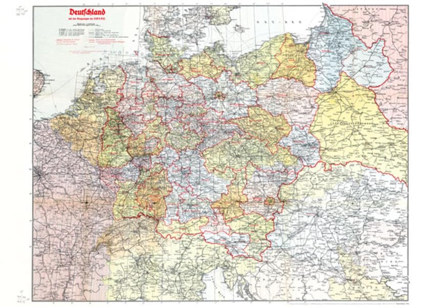 Historische Karte: Deutschland 1942 Photography