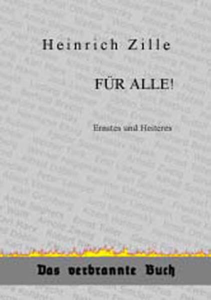 Für Alle!: Ernstes und Heiteres (Das verbrannte Buch) Politics & History