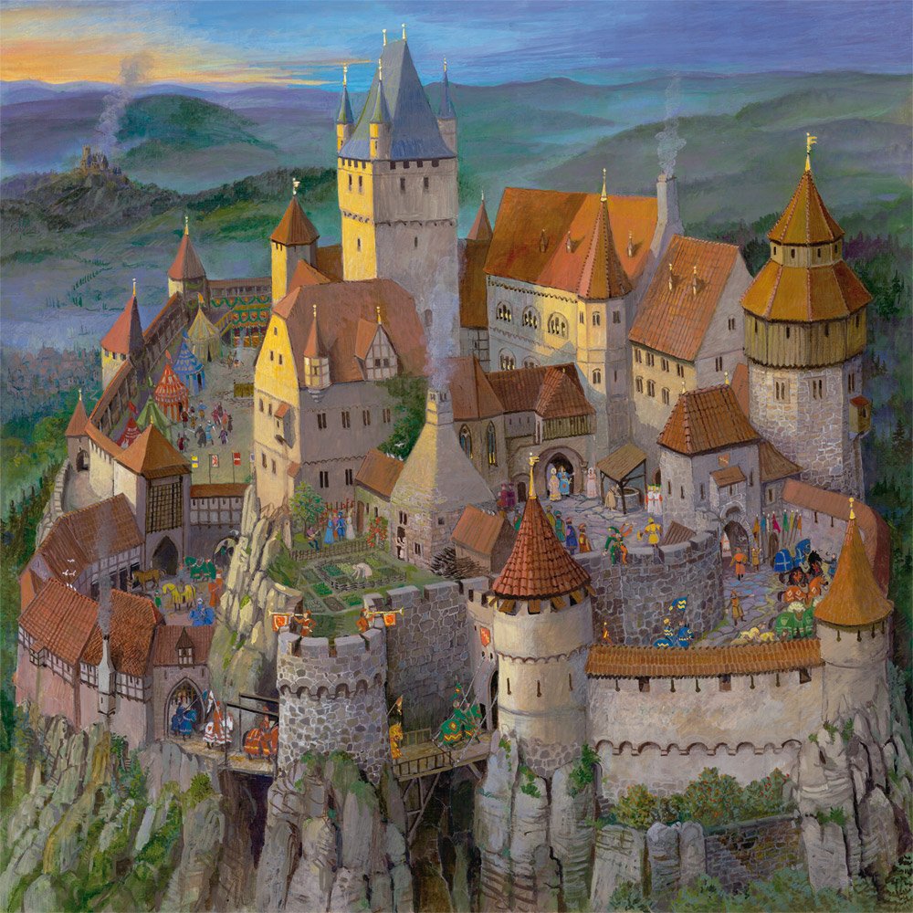 Die Ritterburg im Mittelalter - Puzzle Architecture