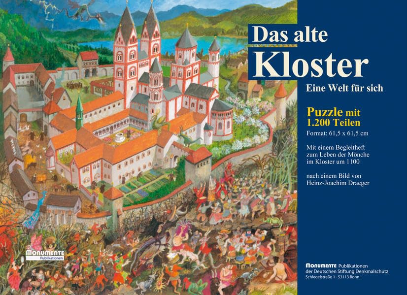 Das alte Kloster - Eine Welt für sich: Ein Puzzle mit 1200 Teilen, Motivgröße 61,5 x 61,5 cm, plus Begleitheft Books