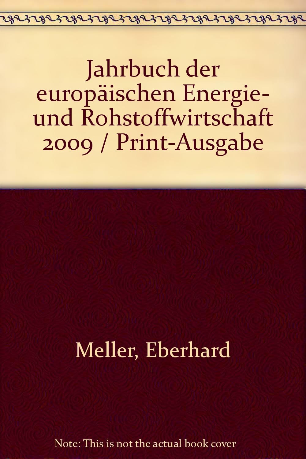 Jahrbuch der europäischen Energie- und Rohstoffwirtschaft 2009 / Print-Ausgabe Business & Technology