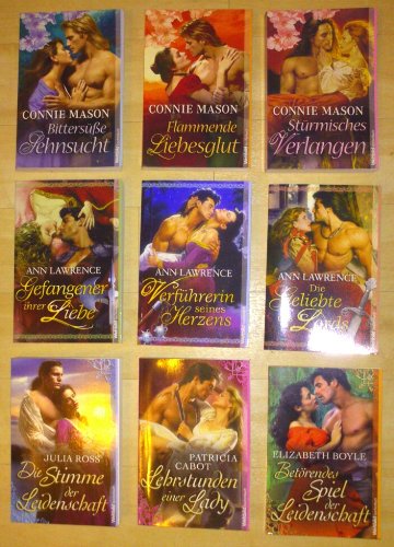 9 Historische Romane, Stürmisches Verlangen, Flammende Liebesglut, Bittersüße Sehnsucht, Verfü... Books
