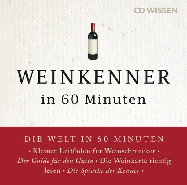 Weinkenner in 60 Minuten Leisure, Home & Garden