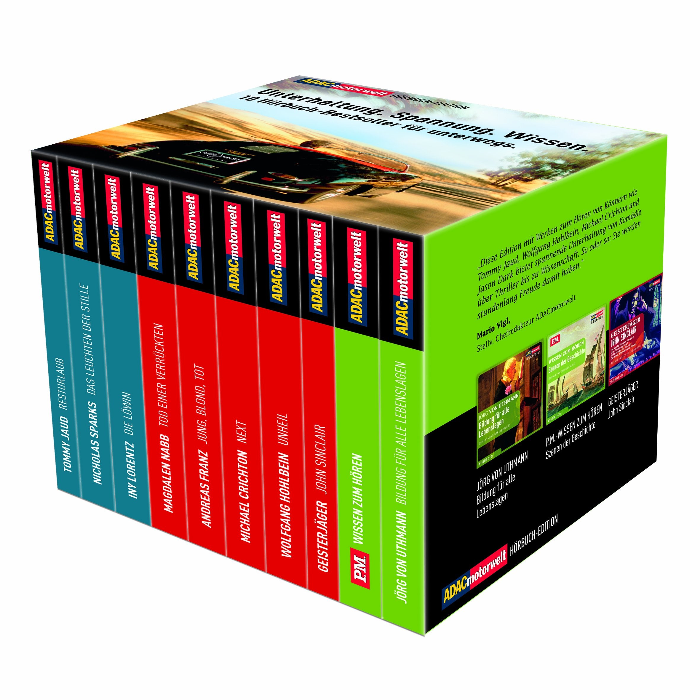 ADAC Motorwelt Hörbuch-Box, 54 CDs Books