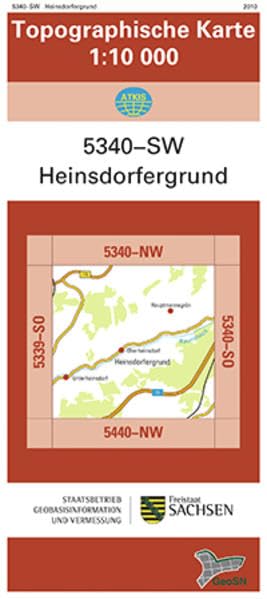 Heinsdorfergrund (5340-SW): Topographische Karte 1:10 000 (Topographische Karten Sachsen 1:10 000 (TK 10); amtlich) Leisure, Home & Garden