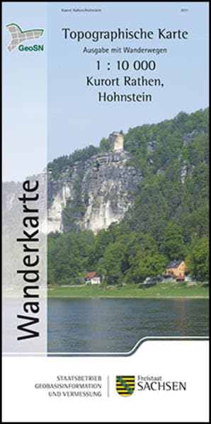 Kurort Rathen, Hohnstein: Wanderkarte 1:10 000, Ausgabe mit Wanderwegen (WK10 RH) (Topographische Freizeitkarten Sachsen 1:10 000 / Wanderkarten (WK10)) Leisure, Home & Garden