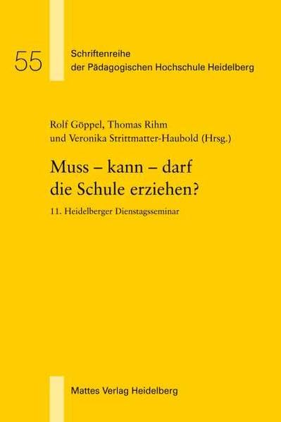 Muss - kann - darf die Schule erziehen? book