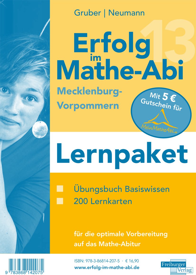 Lernpaket Erfolg im Mathe-Abi 2013 Mecklenburg-Vorpommern: Übungsbuch Basiswissen, 200 Lernkarten für die optimale Vorbereitung auf das Mathe-Abitur Mathematics