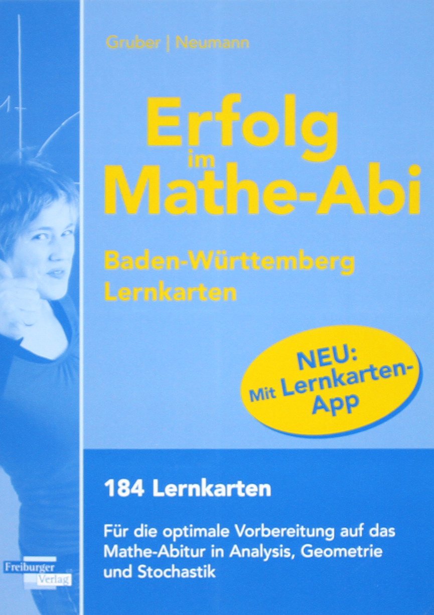 Erfolg im Mathe-Abi 2016 Lernkarten mit App Baden-Württemberg Study Guides