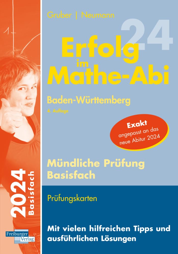 Erfolg im Mathe-Abi 2024 Mündliche Prüfung Basisfach Baden-Württemberg Study Guides