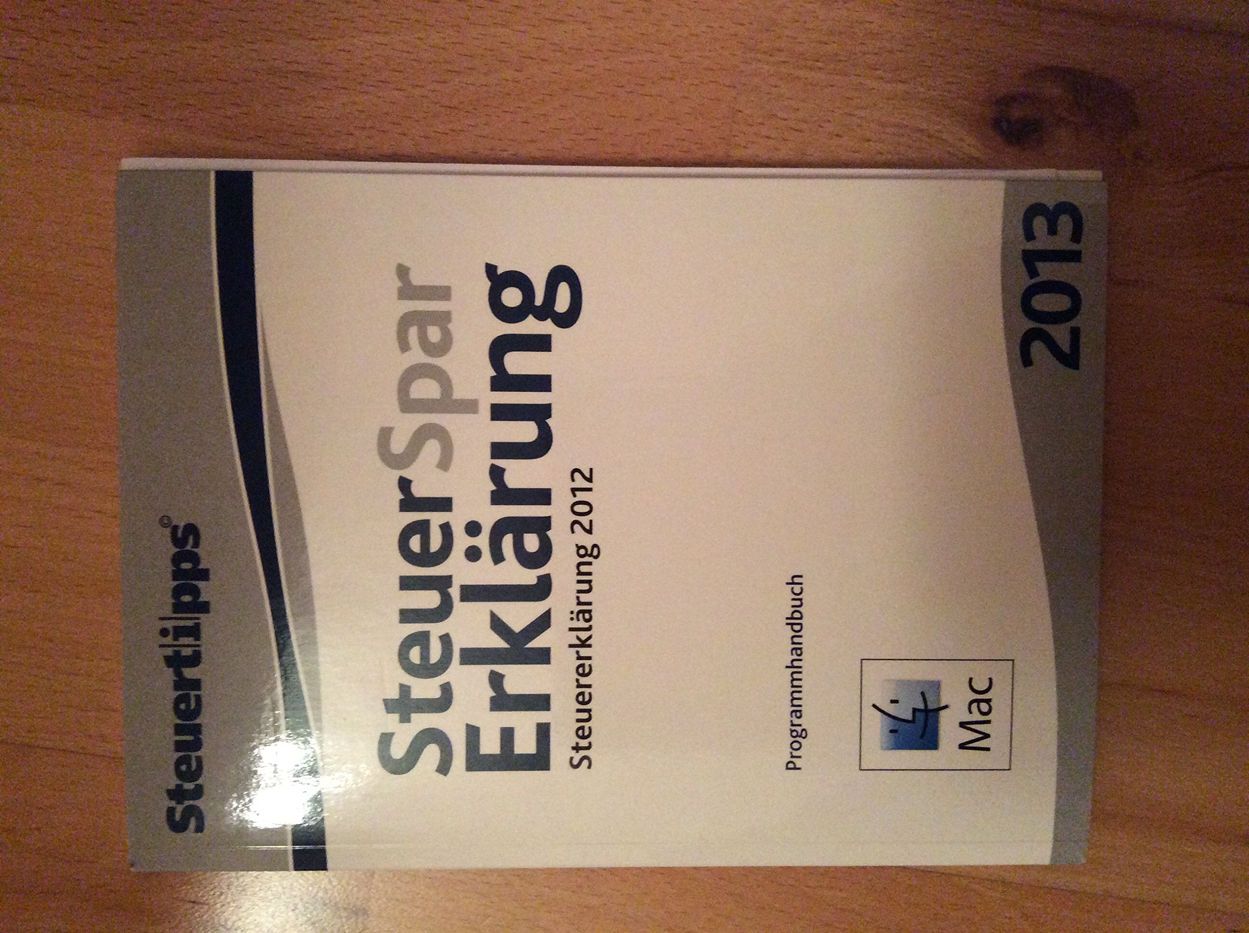 Steuer-Spar-Erklärung 2013 - Mac-Version (für Steuerjahr 2012) Taxes & Bookkeeping