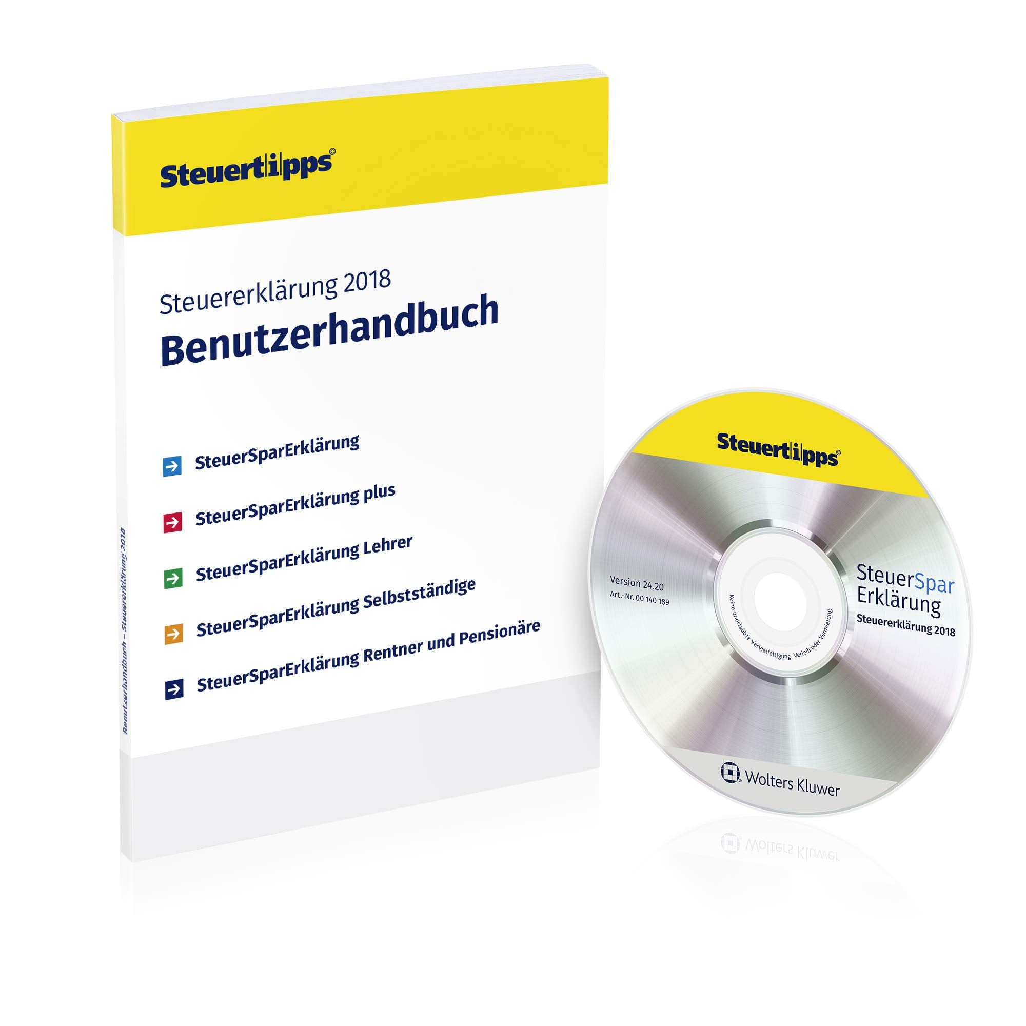 SteuerSparErklärung Plus 2019, Schritt-für-Schritt Steuersoftware für die Steuererklärung 2018, Steuer CD-Rom für Windows 10, 8, 7 in frustfreier Verpackung (FFP) Other software