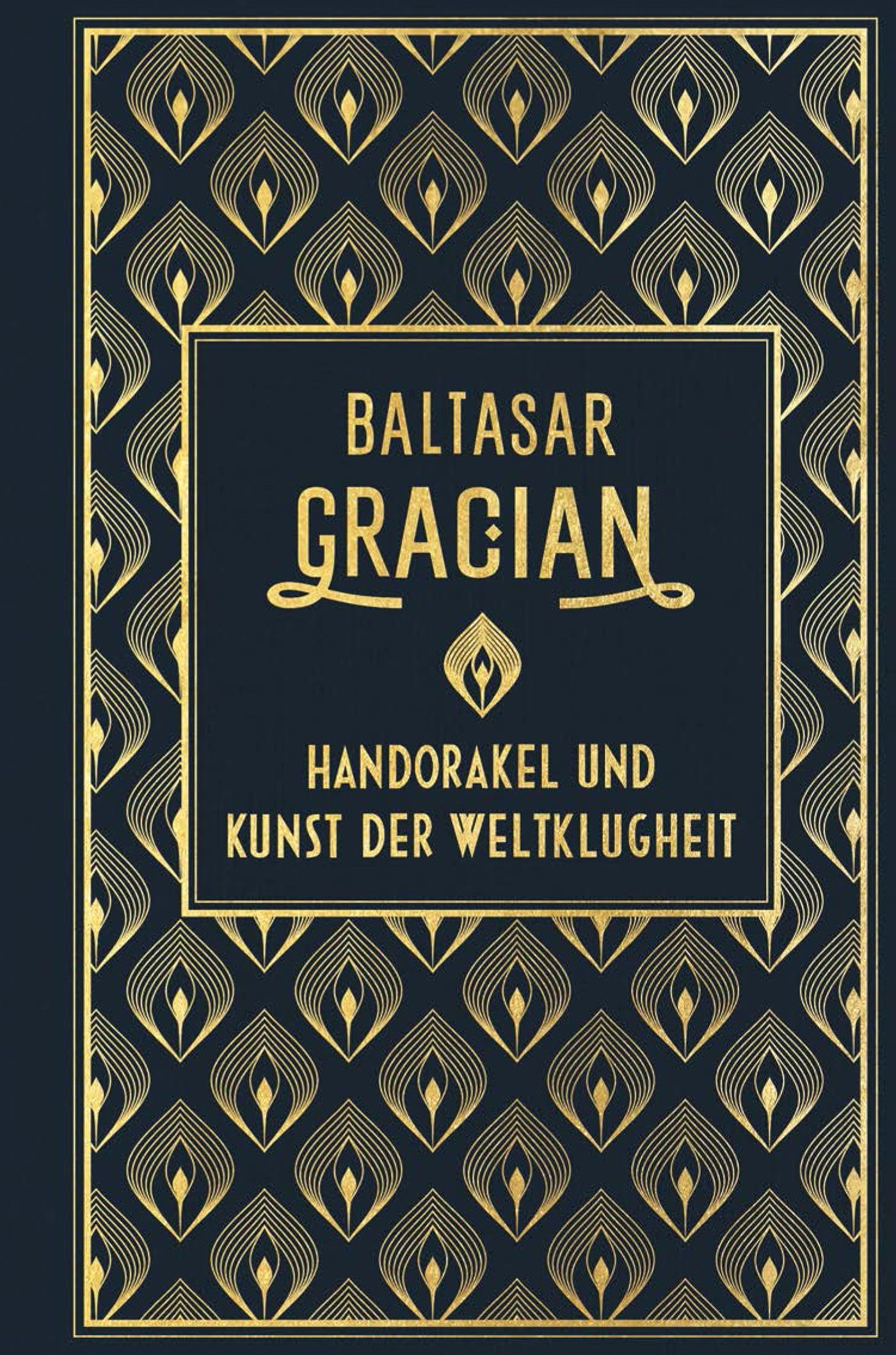 Handorakel und Kunst der Weltklugheit: Leinen mit Goldprägung Philosophy