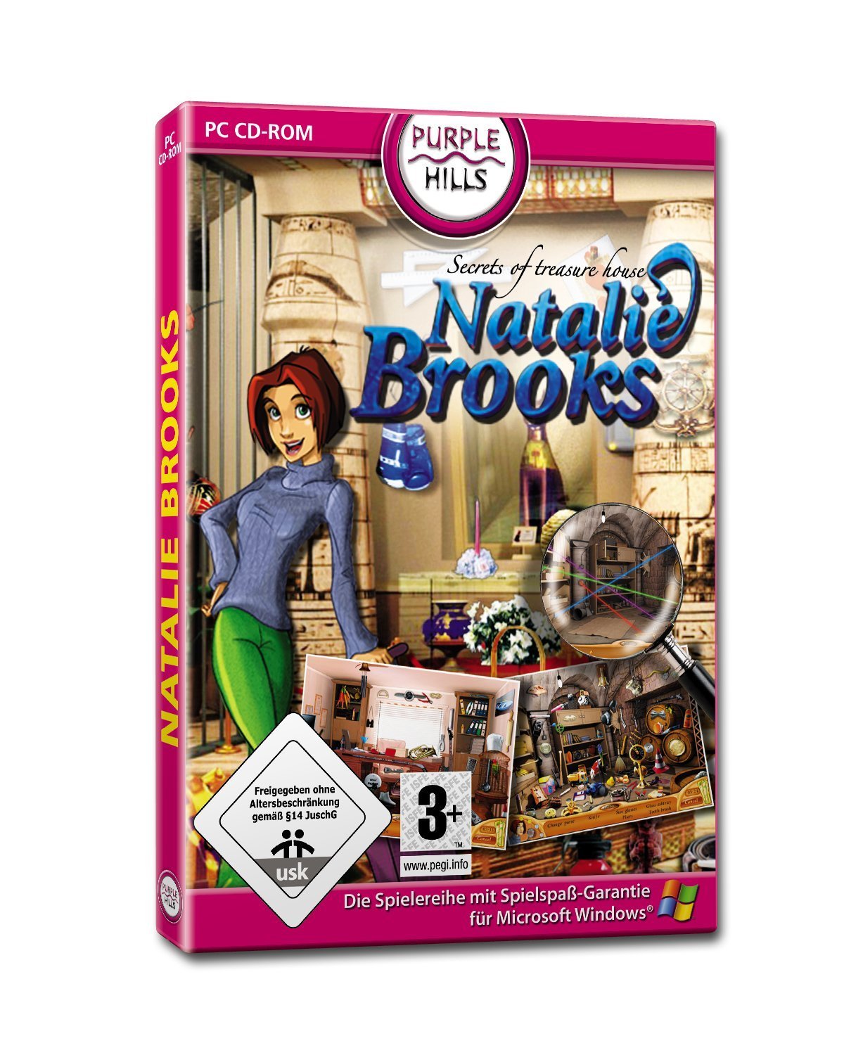 Natalie Brooks, Secrets of Treasure House, CD-ROM Für Windows 98, 2000, XP, Vista PC