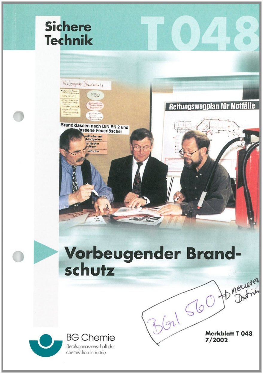 T 048 Vorbeugender Brandschutz (T-Reihe - Sichere Technik) Media & Communication