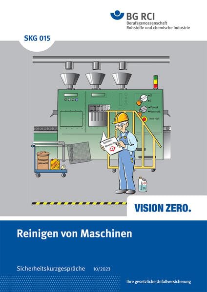 SKG 015 Reinigen von Maschinen mit Wimmelbild: Sicherheitskurzgespräche book