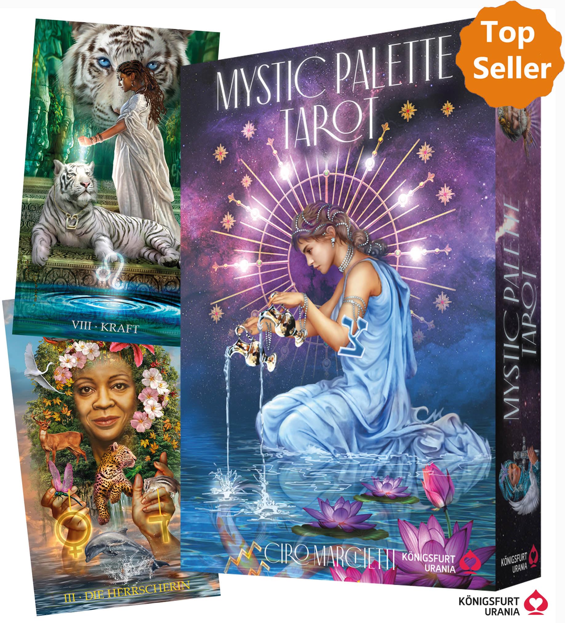 Mystic Palette Tarot: 78 Tarotkarten und farbiges Buch (Ciro Marchetti, Deutsch, Neuerscheinung 2023) Politics & History