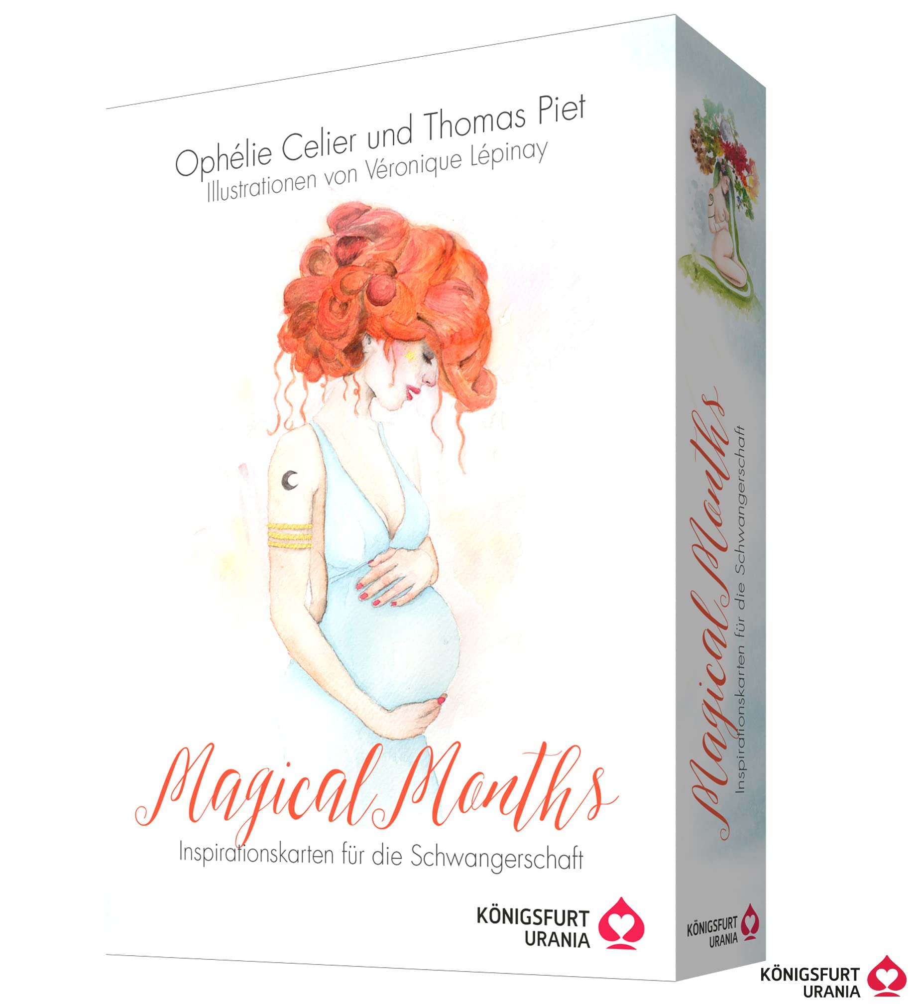 Magical Months, Inspirationskarten für die Schwangerschaft in hochwertiger Stülpdeckelschachtel (Geschenk für Schwangere) Partnership & Love