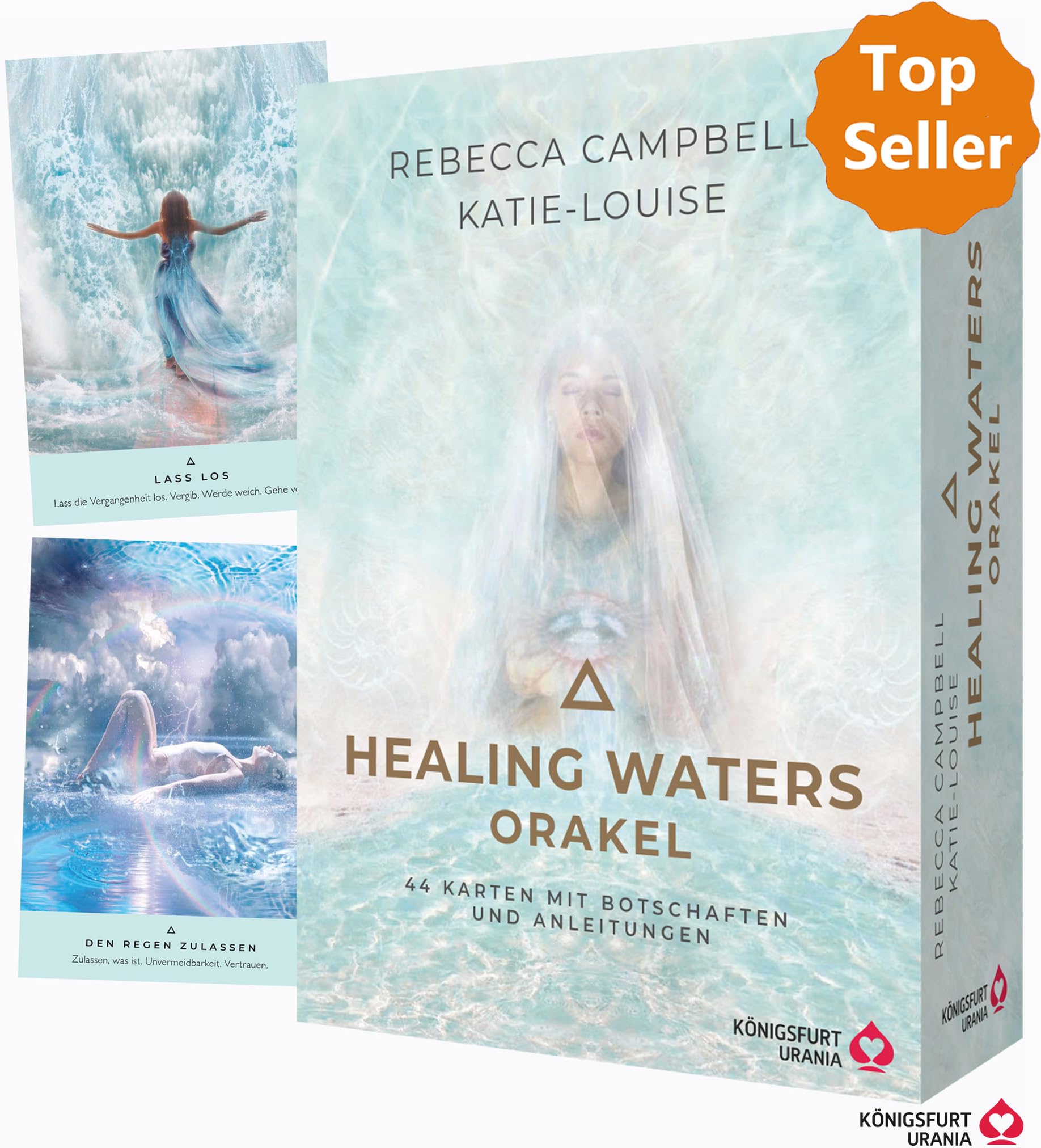Healing Waters Orakel - 44 Karten mit Botschaften und Anleitungen Religion & Esotericism