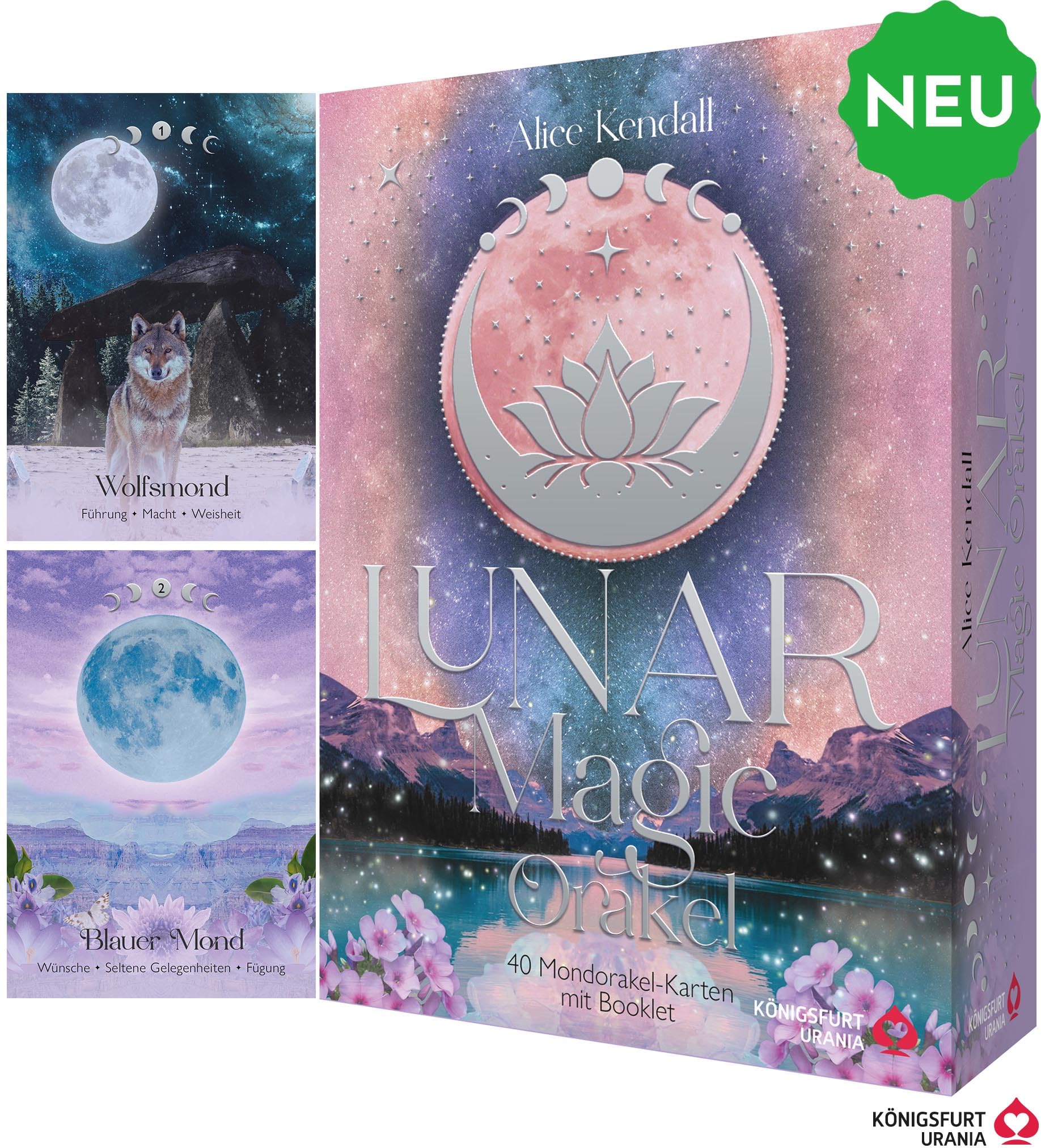 Lunar Magic Orakel - 40 Mondorakel-Karten mit Booklet (Deutsch) Religion & Esotericism