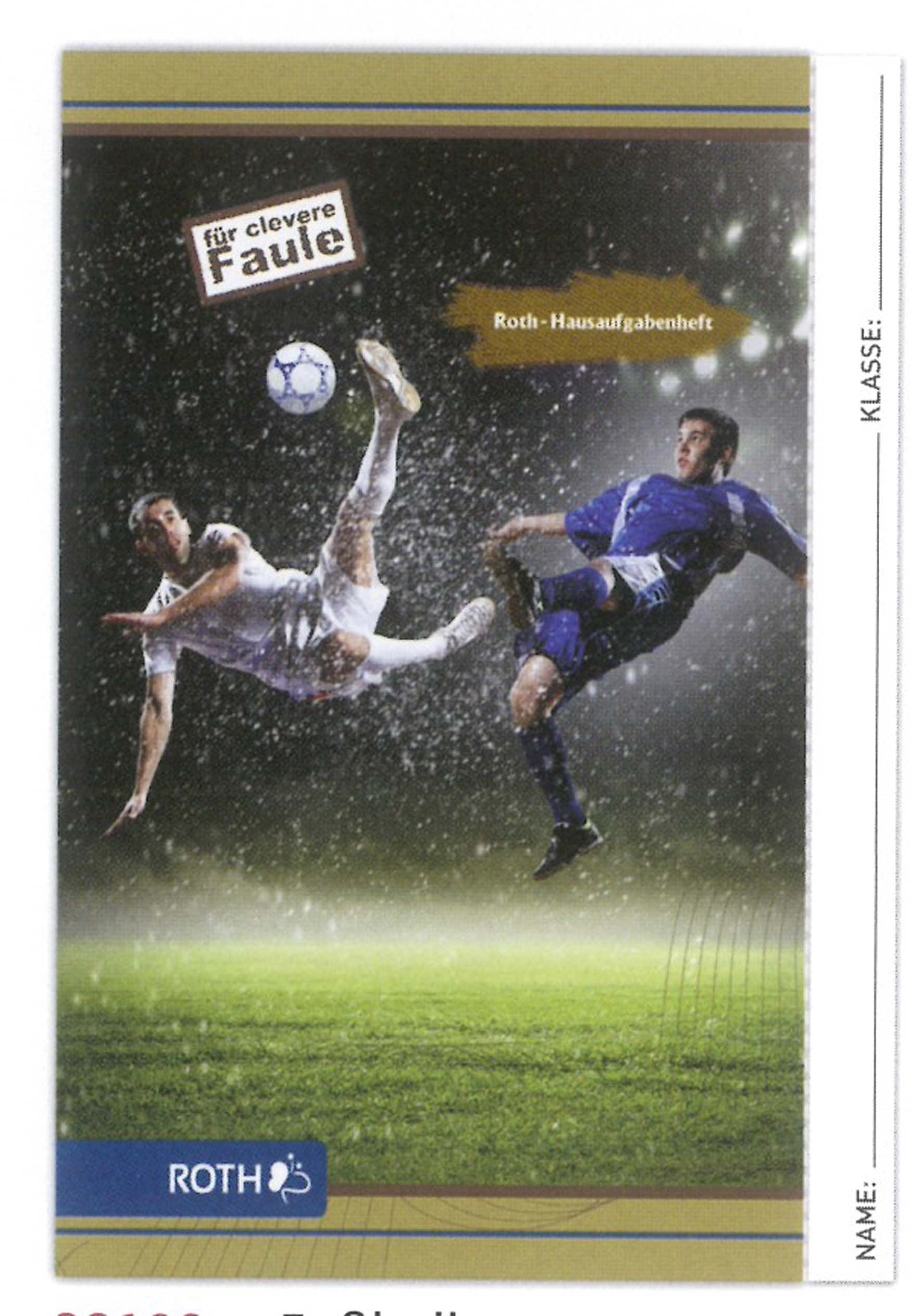 Hausaufgabenheft für clevere Faule Fußball 1 Woche 2 Seiten Learning & Reference