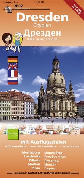 Dresden-Cityplan: Stadtplan, Kunst- und Kulturführer. 1:10000 Leisure, Home & Garden