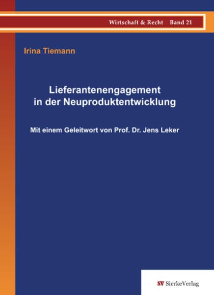 Lieferantenengagement in der Neuproduktentwicklung book