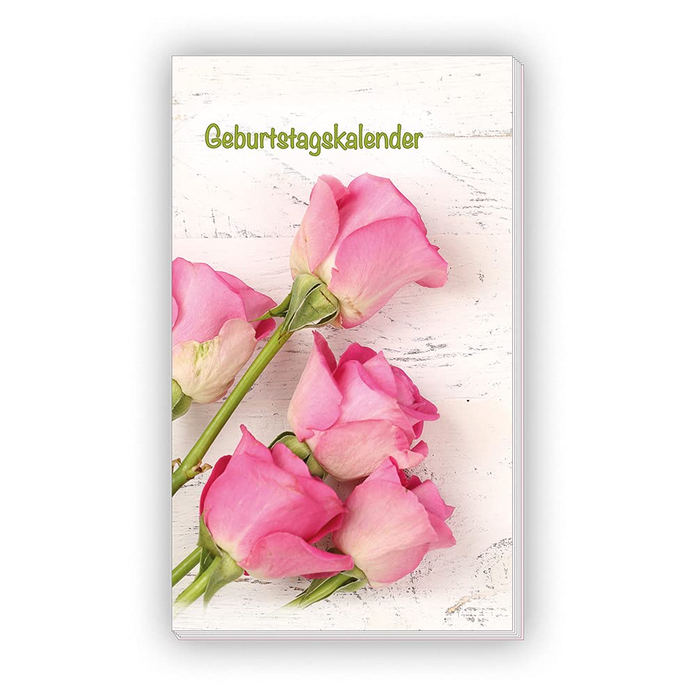 Taschen-Geburtstagskalender "Blumen": 10 x 16 cm Calendars