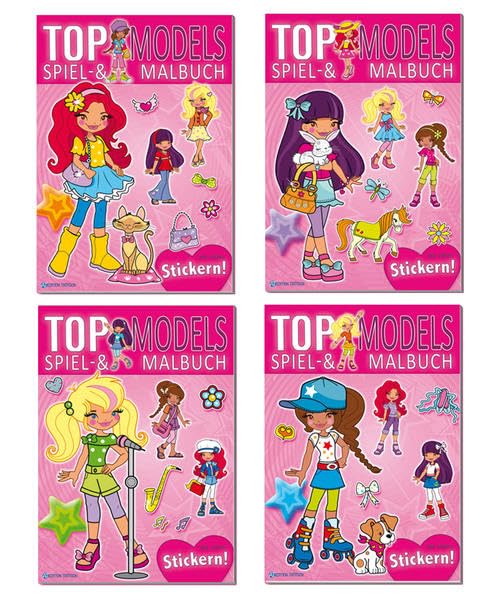 Spiel- und Malbuch Topmodels: Mit vielen Stickern! Non-fiction