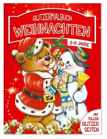 Glitzermalbuch Weihnachten: mit durchgehend glitzernden Innenseiten Non-fiction