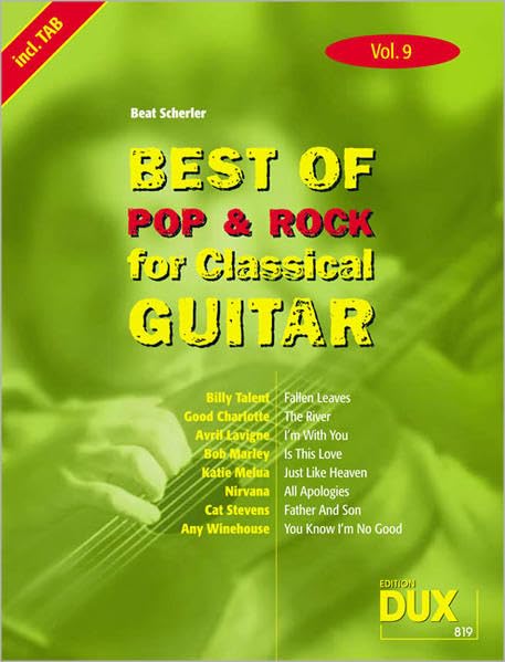Best of  Pop und Rock for Classical Guitar 9 Sheet Music