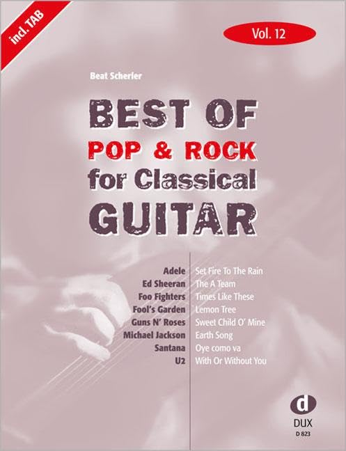 Best Of Pop & Rock for Classical Guitar 12 Sheet Music