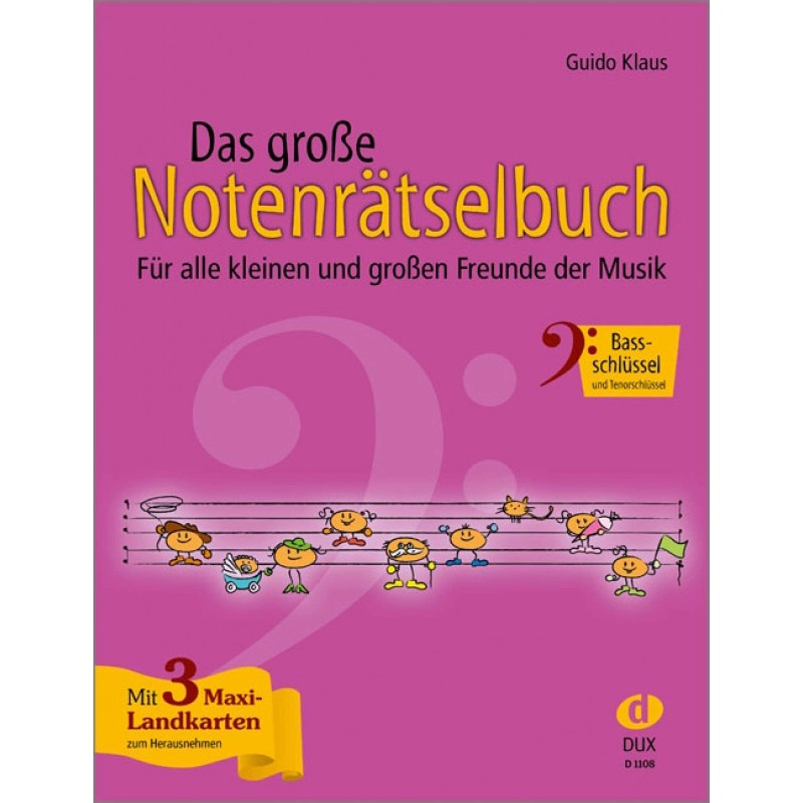Das große Notenrätselbuch: Bassschlüssel Arts & Music
