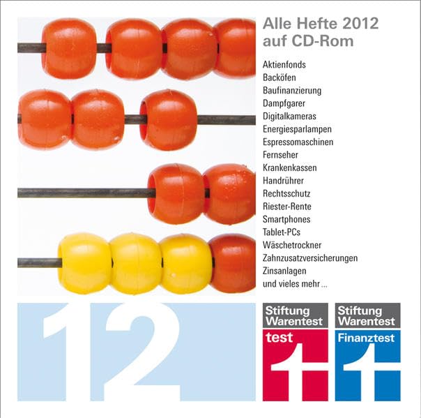 test und Finanztest Archiv CD-Rom 2012, 1 CD-ROMAlle Hefte test und Finanztest 2012 auf CD-Rom. Für PC, Mac und Linux Other software