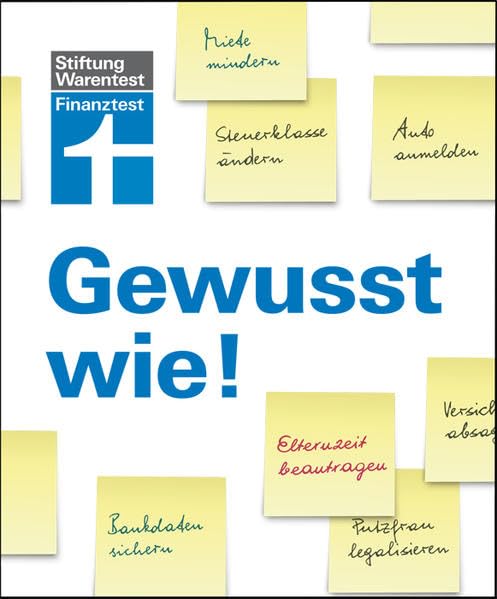 Finanztest - Gewusst wie!: 55 Alltagsprobleme Schritt für Schritt gelöst Books