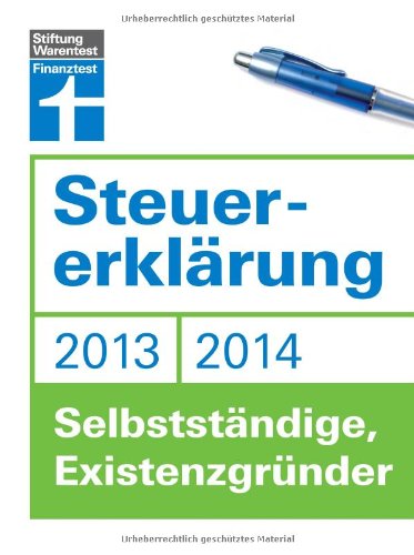 Steuererklärung 2013/2014 - Selbstständige, Existenzgründer Business, Finance & Career