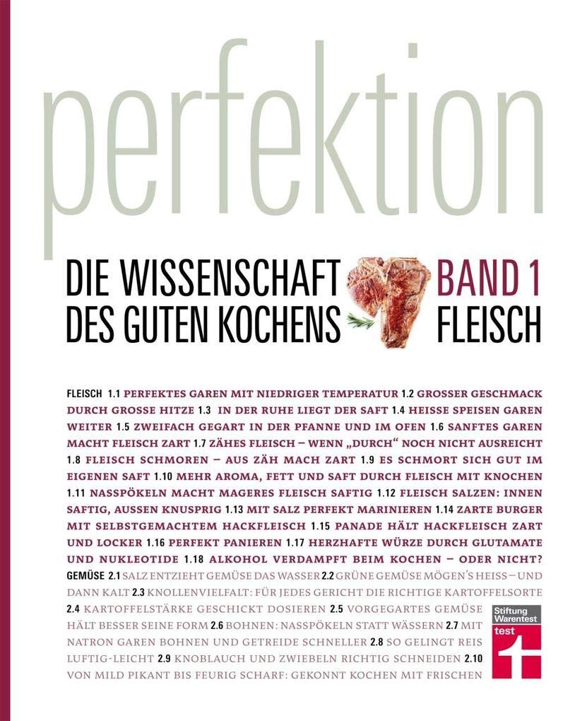 Perfektion. Die Wissenschaft des guten Kochens 01 Fleisch Leisure, Home & Garden
