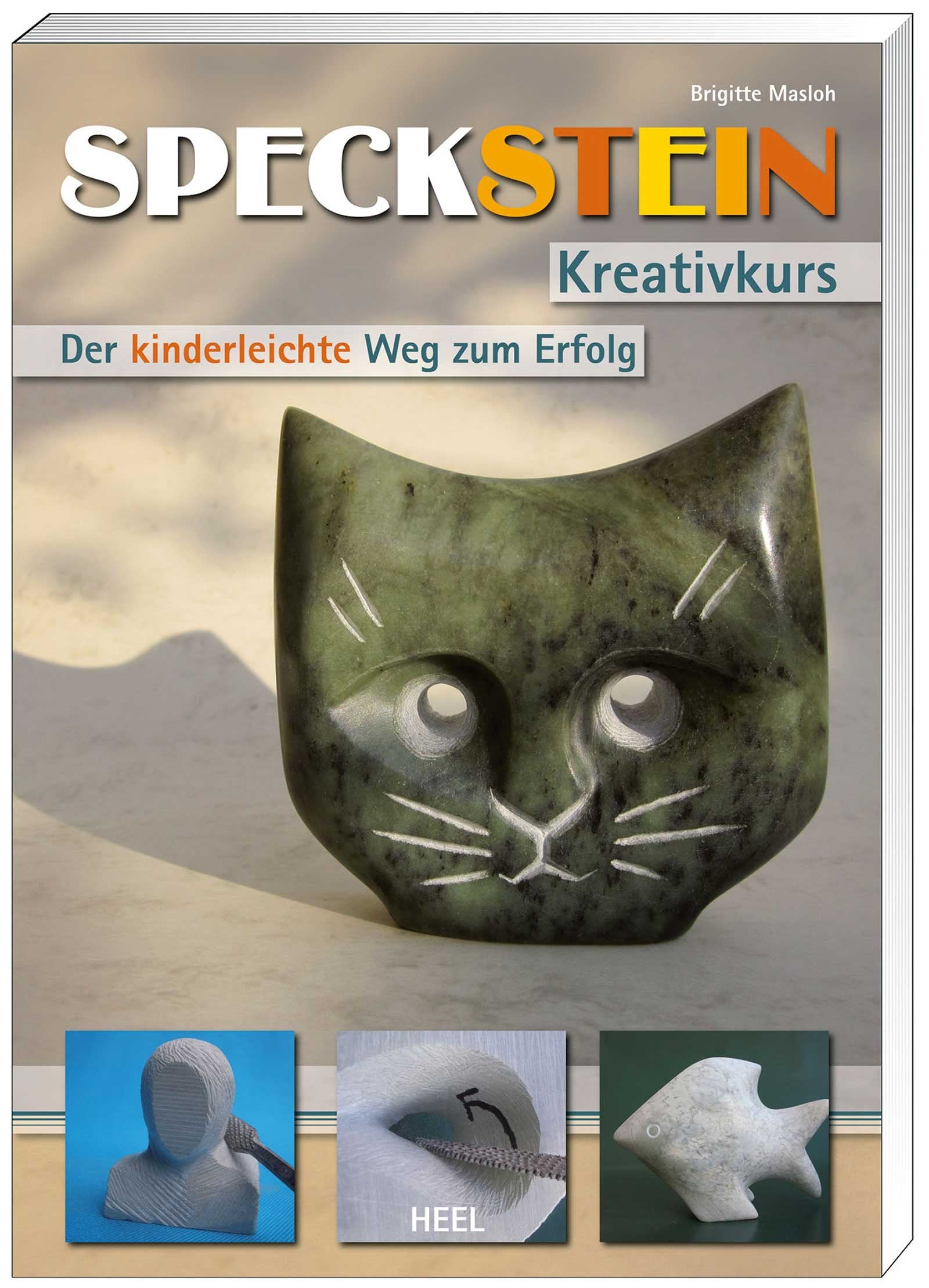 Speckstein-Set: Speckstein Kreativkurs. 4-teiliges Set mit Buch, Speckstein, Raspel und Polierwachs (Buch plus) Tiptoi & Games