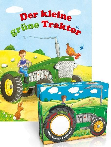 Der kleine grüne Traktor: Bilderbuch und großes 71-teiliges Bodenpuzzle (Buch plus) Non-fiction