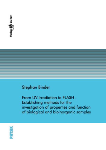 From UV-irradiation to FLASH - Establishing methods for the investigation of properties and function of biological and bioinorganic samples Books