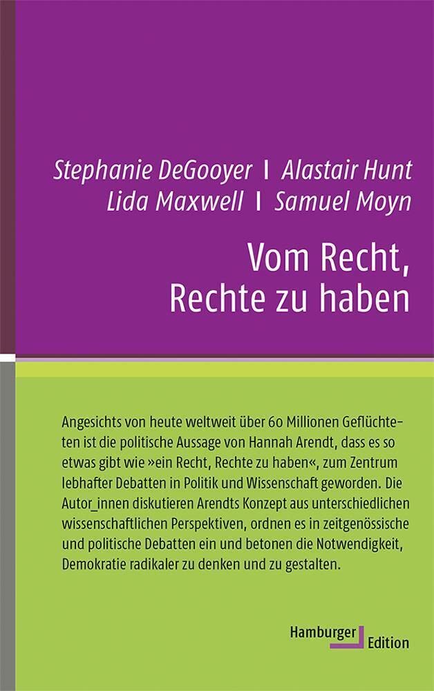 Vom Recht, Rechte zu haben Law