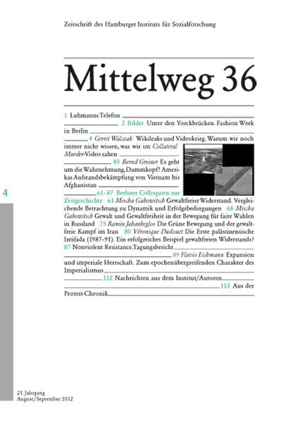 Facetten imperialer Herrschaft. Mittelweg 36, Zeitschrift des Hamburger Instituts für Sozialforschung, Heft 4/2012 Social Sciences