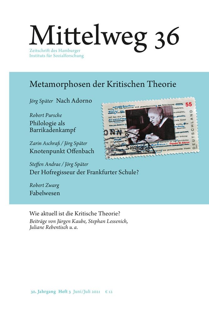 Metamorphosen der Kritischen Theorie Philosophy