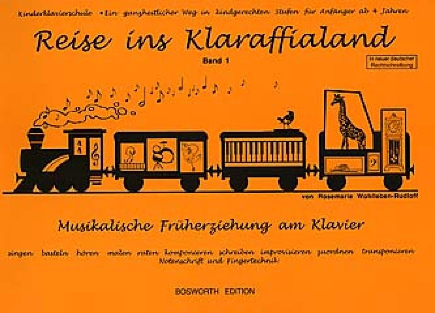 Reise ins Klaraffialand: Musikalische Früherziehung am Klavier - Band 1: Musikalische Früherziehung am Klavier. Klavierschule. Ein ganzheitlicher Weg in kindgerechten Stufen für Anfänger ab 4 Jahren Sheet Music
