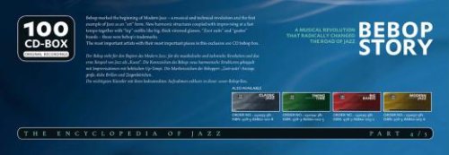 Bebop Story: A Musical Revolution that radically changed the road of jazz. 100 CD Box inkl. Buch Sheet Music