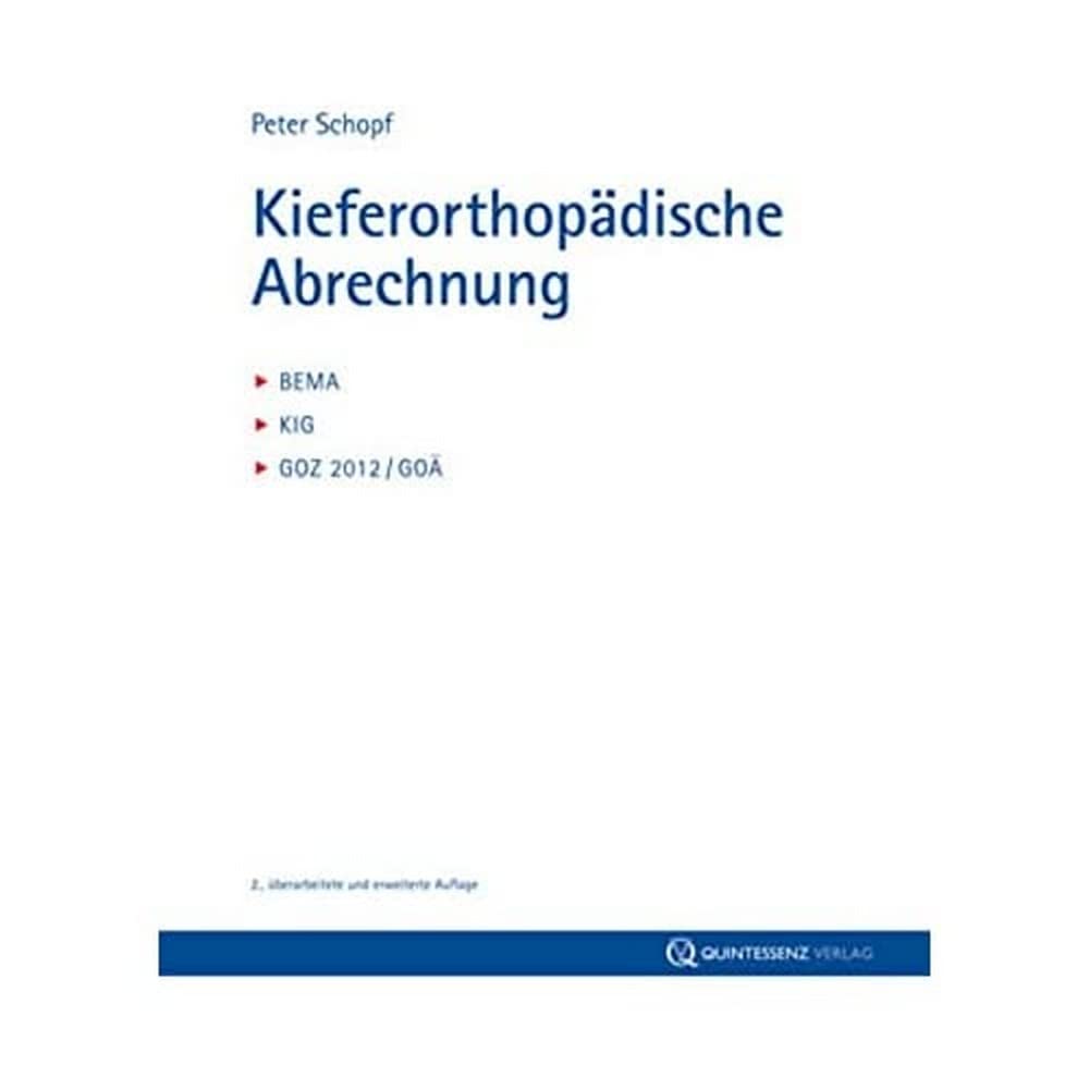 Product Image: Kieferorthopädische Abrechnung
