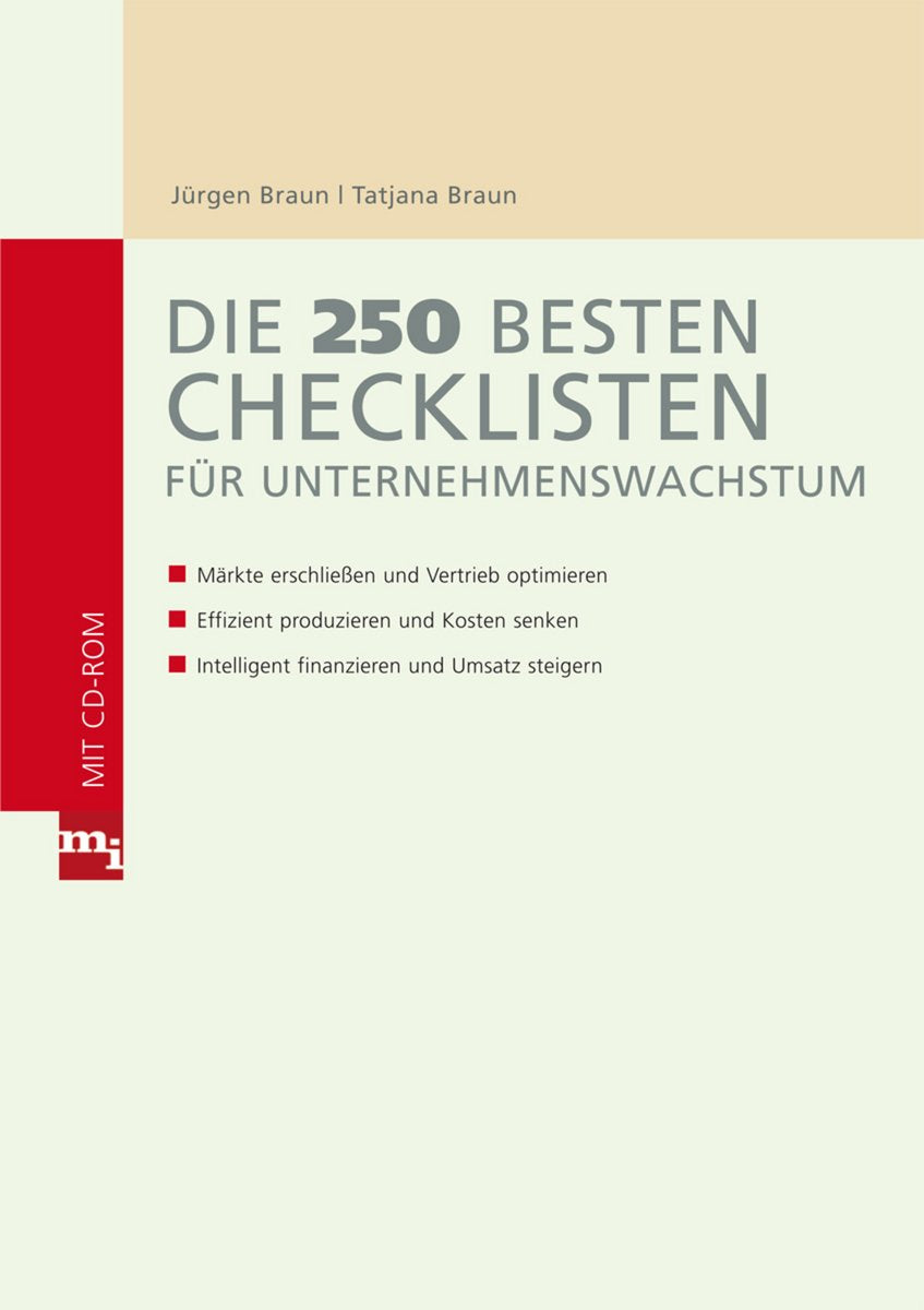 Die 250 besten Checklisten für Unternehmenswachstum Law
